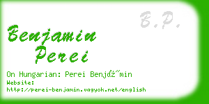 benjamin perei business card